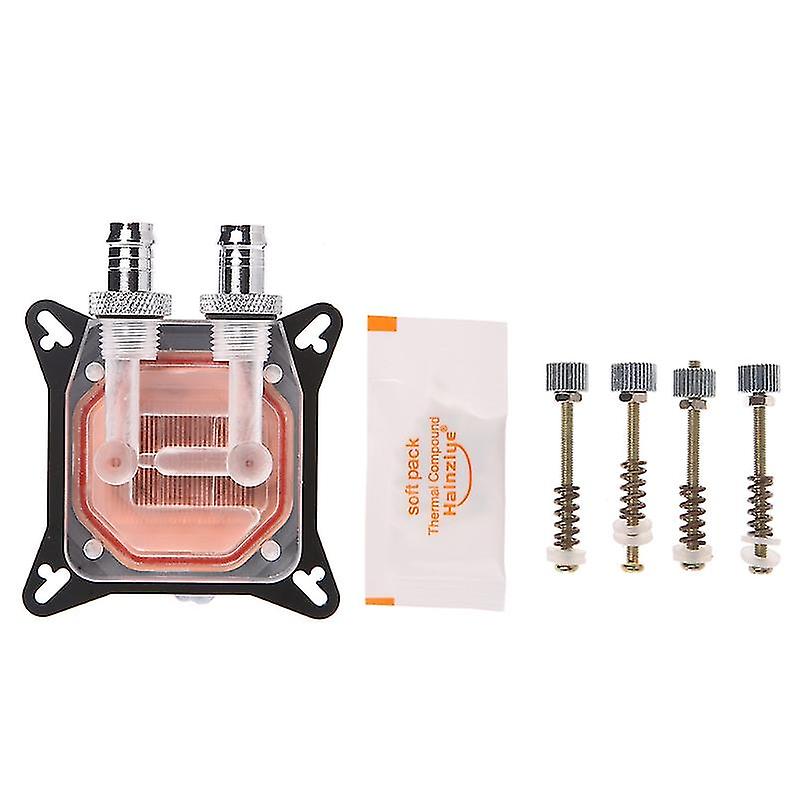 Gpu Water Block Cooling Double Channel Copper Cooler Compatible pour Pc Graphics Radiator