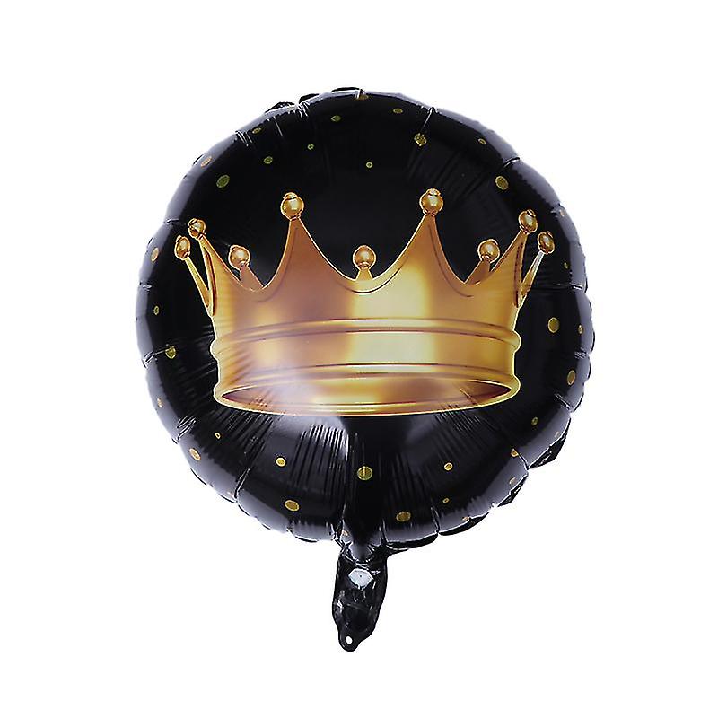 10pcs Crown Foil Balloons