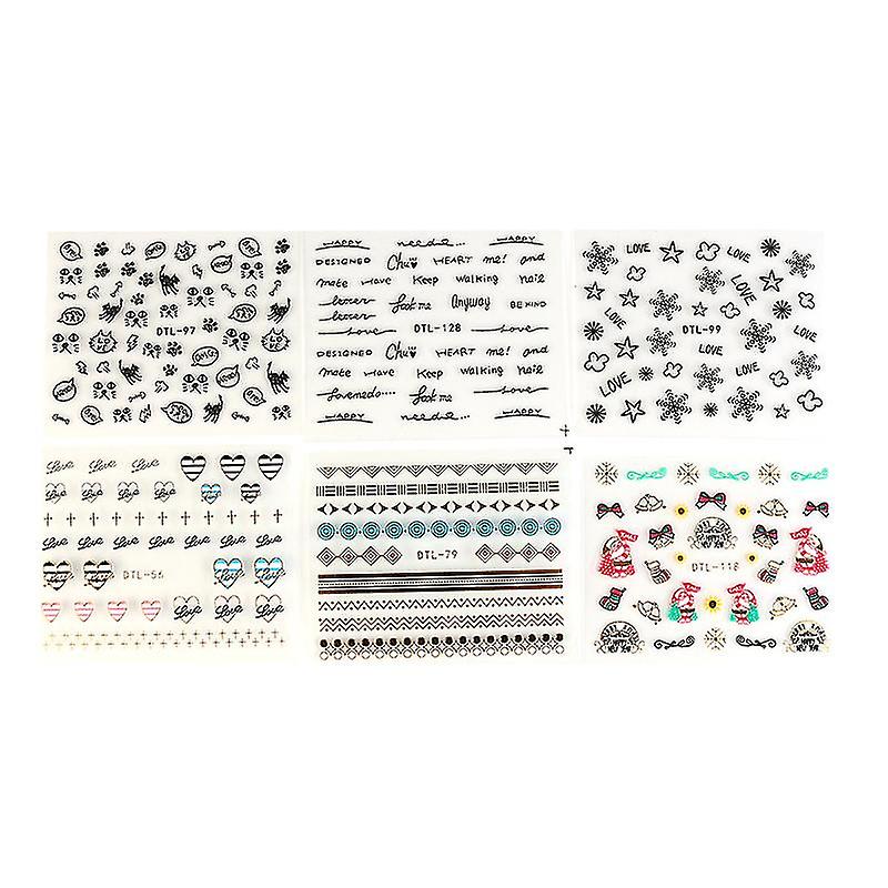 30sheets 3d Nail Sticker