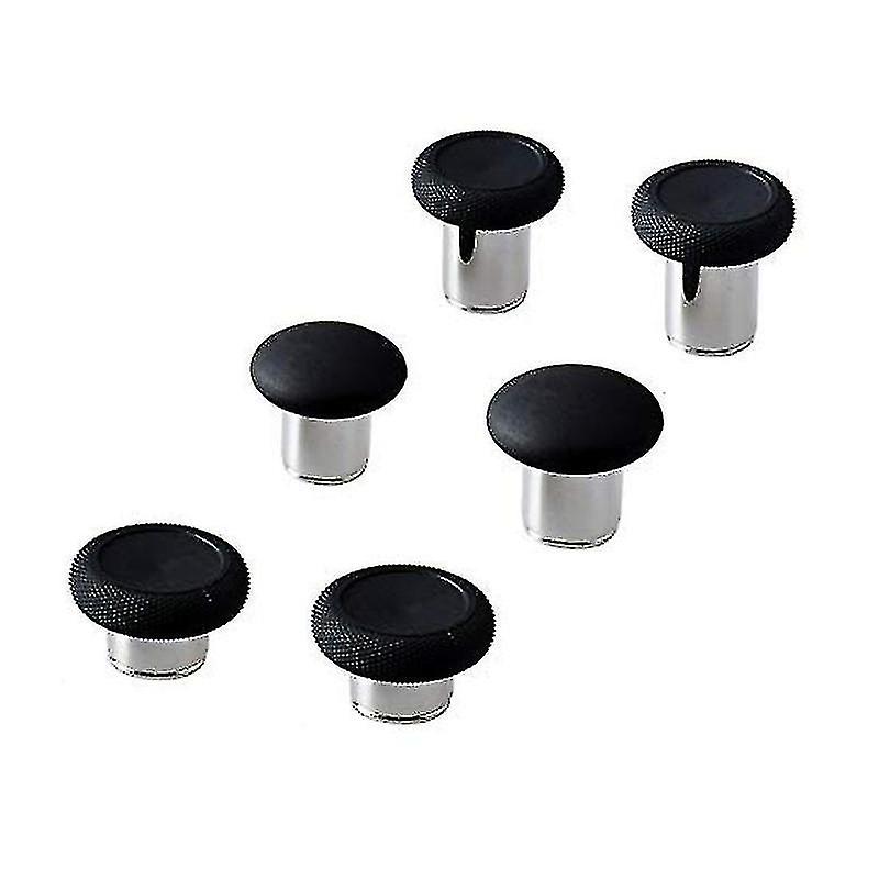 6 In 1 Swap Thumbstick Grips Replacement Parts For One Elite Controller - Black