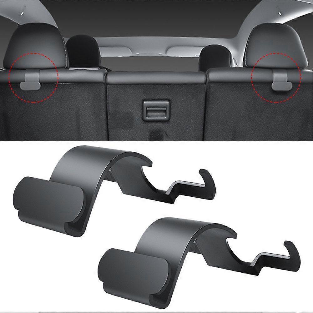 For Tesla Model Y Rear Seat Back Hook Trunk Organizer Clips Hanger Grocery Bag Umbrella Holder Interior Auto Accessories Parts