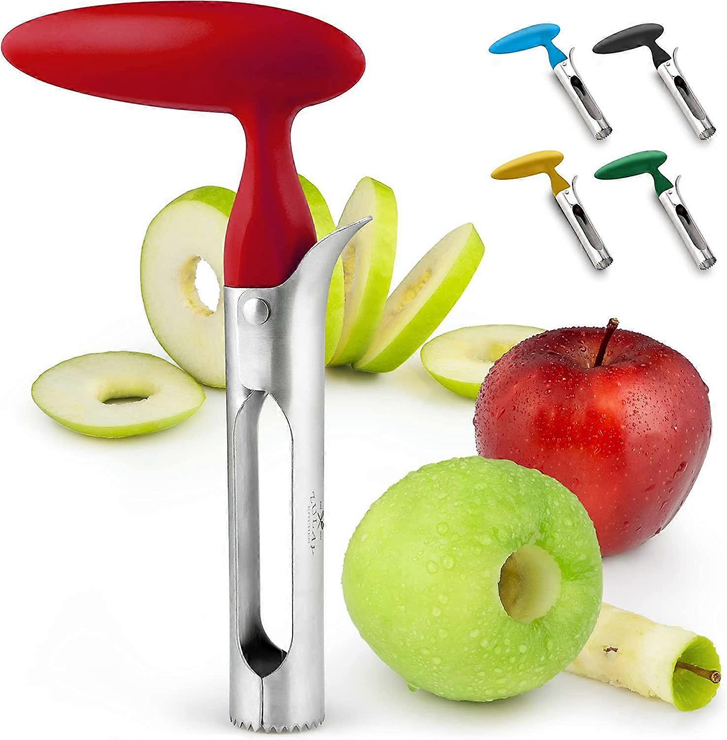 Einfach zu bedienender langlebiger Apfelentkerner Entferner fr Birnen, Glockenpaprika, Fuji, Honeycrisp Cupcake-Entkerner Rot