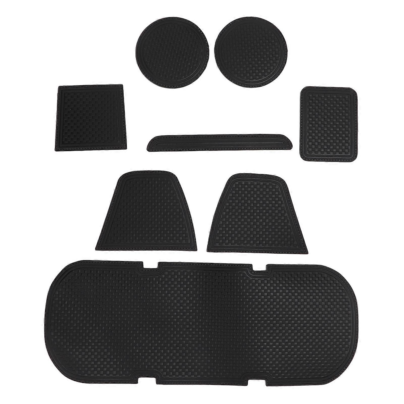 8 Pcs Center Console Liner Mat Black Interior Accessories Replacement for BRZ 2013?2020