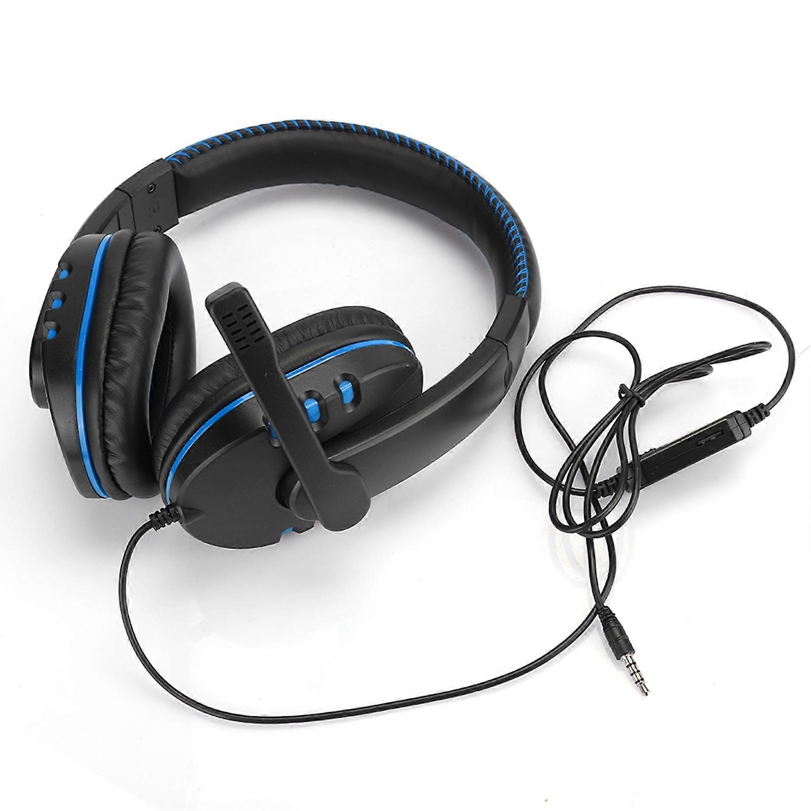 Head Mounted Computer Gaming Headphone Headset High Performance For Ps4(black Red )