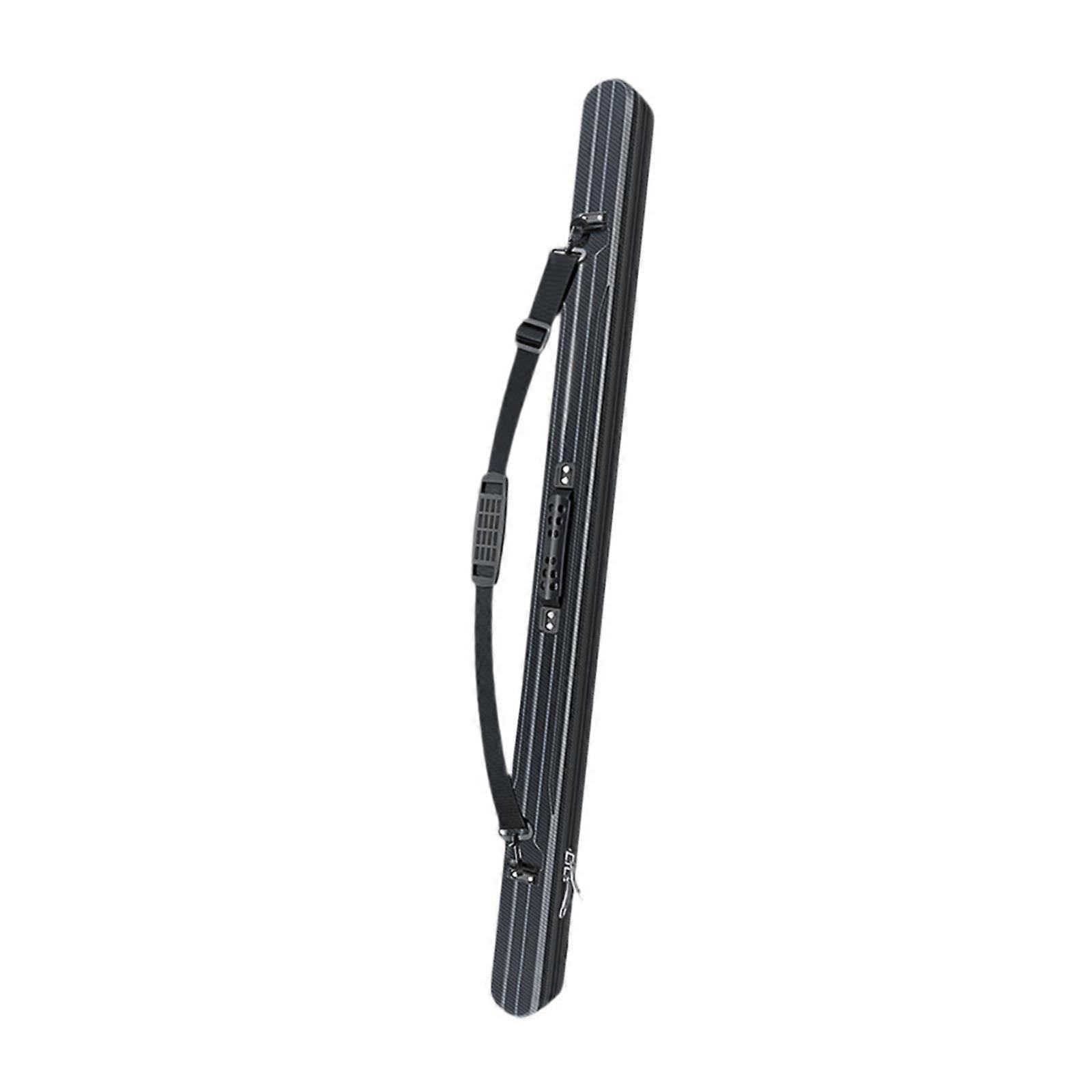 Fishing Rod Bag with Detachable Shoulder Strap Saving Space Container Black 127x7x7cm