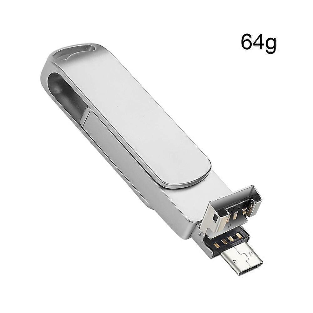 Type-C 2.0 U Disk 16GB/64GB Double Port Large Capacity Storage Thumb Drives