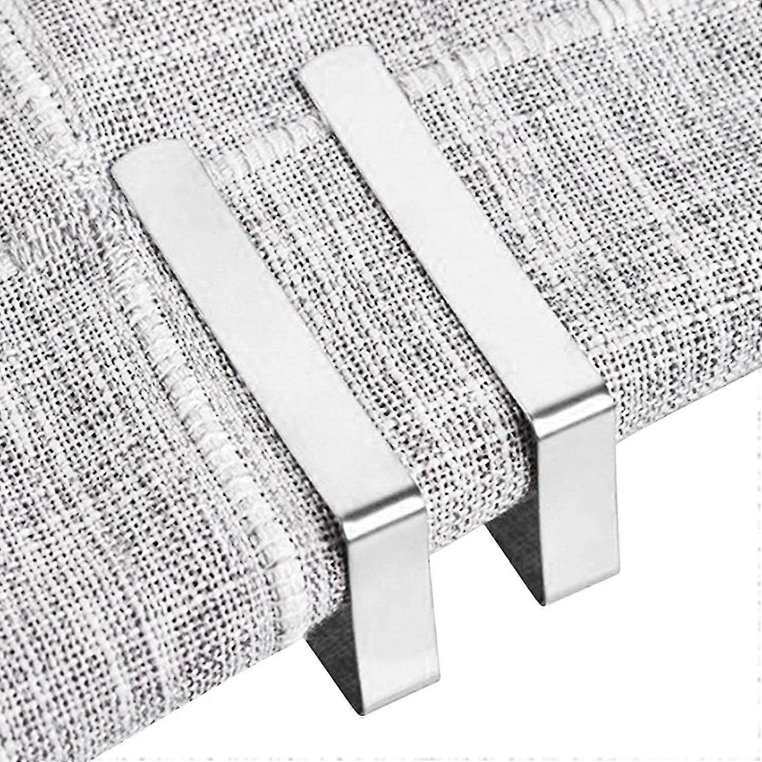 thumbnail image 2 of Silver Steel Tablecloth Clips - 4 Pack - Keep Your Table Cover In Place 2 of 6