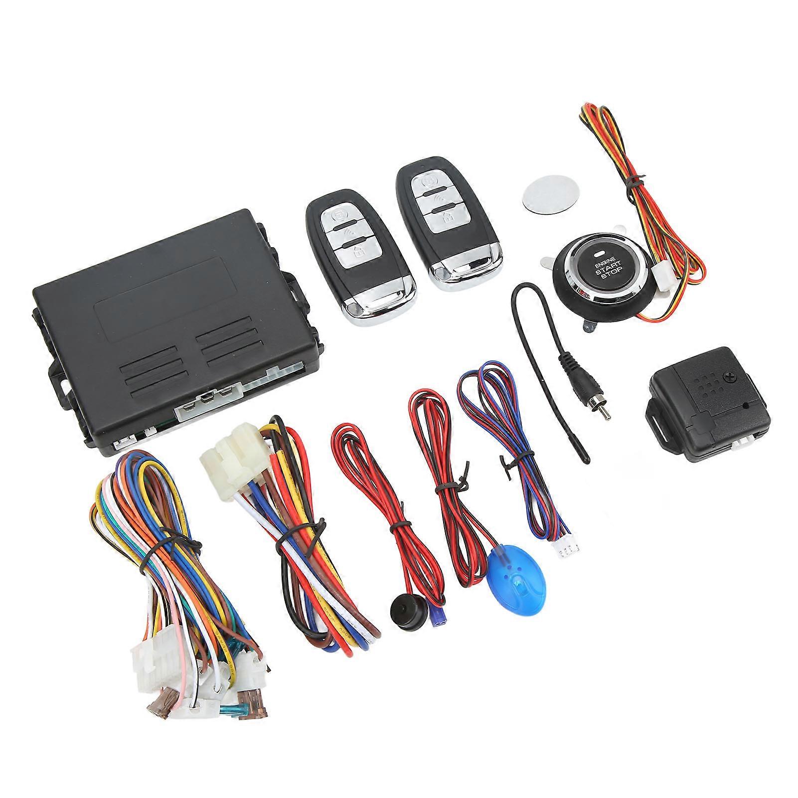 12V Keyless Entry System for Cars Remote Central Locking Anti Theft One Button Start Kit