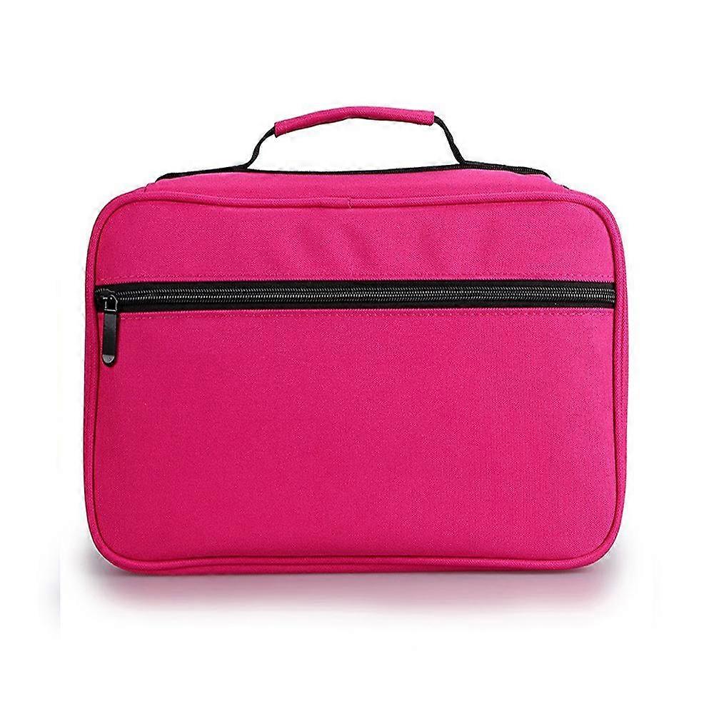 Double-Ended Art Marker Carrying Case Organizer for Lipsticks-40 Slots Canvas Zippered Markers Storage