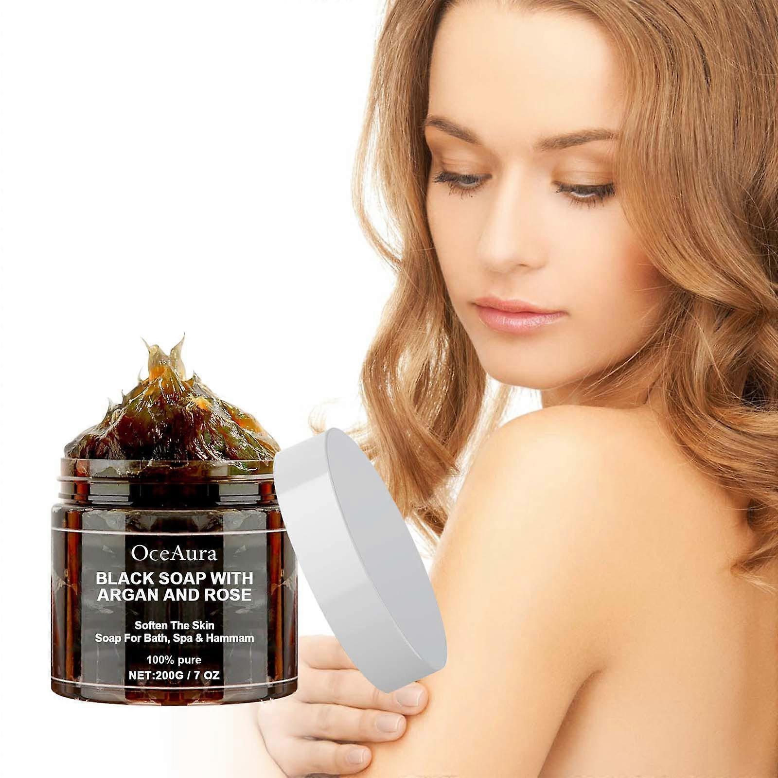 Marokko Zeep Marokkaanse Zwarte Zeep Marokko Body Scrub Zwarte Zeep Bar Zwarte Zeep Dispenser Badkamer