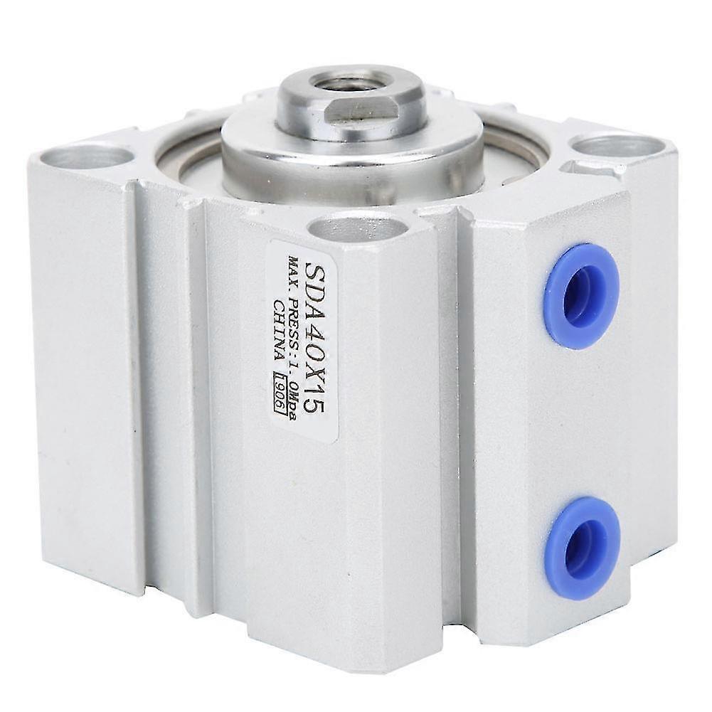 SDA40X15 10/15/20mm Thin Air Cylinder Double Action Pneumatic Components-Yvan