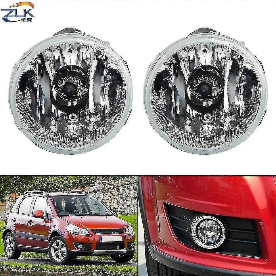 Front Bumper Fog Light Daytime Running Driving Reflector Lamp For Suzuki SX4 2007-2012 Aerio 2002 2003 2004 Foglight Foglamp
