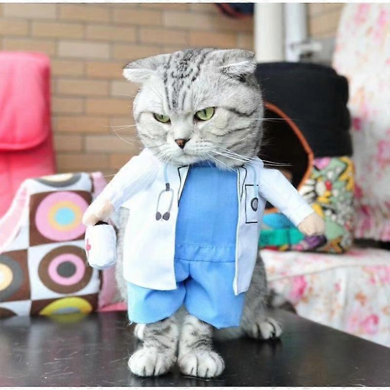 Pet supplies dog clothes, doctor standing and transforming into funny outfit XL size (style 2)