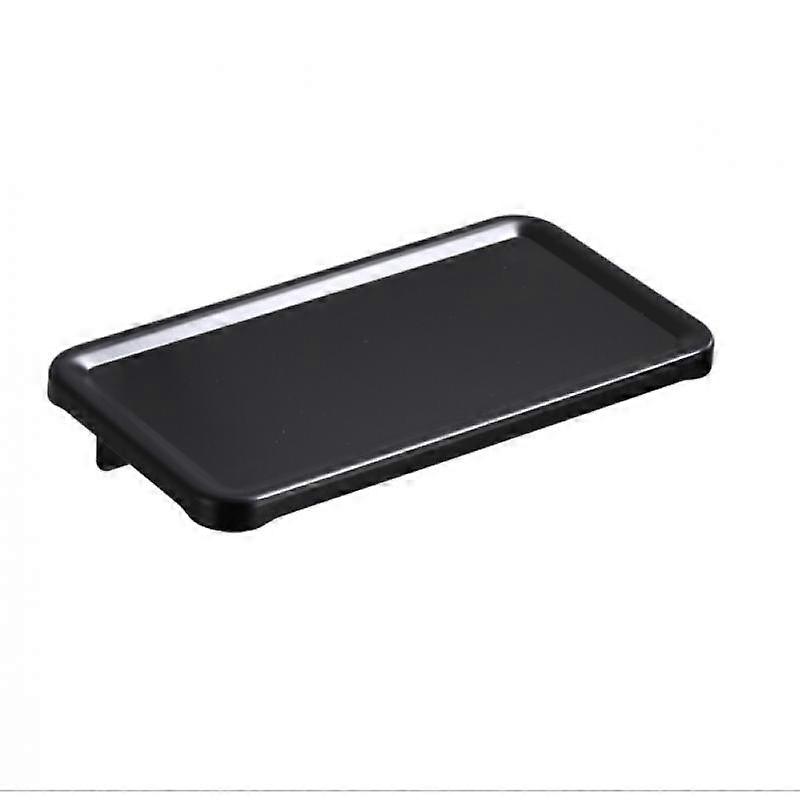 Punch-free cell phone tray in front of shower room mirror
