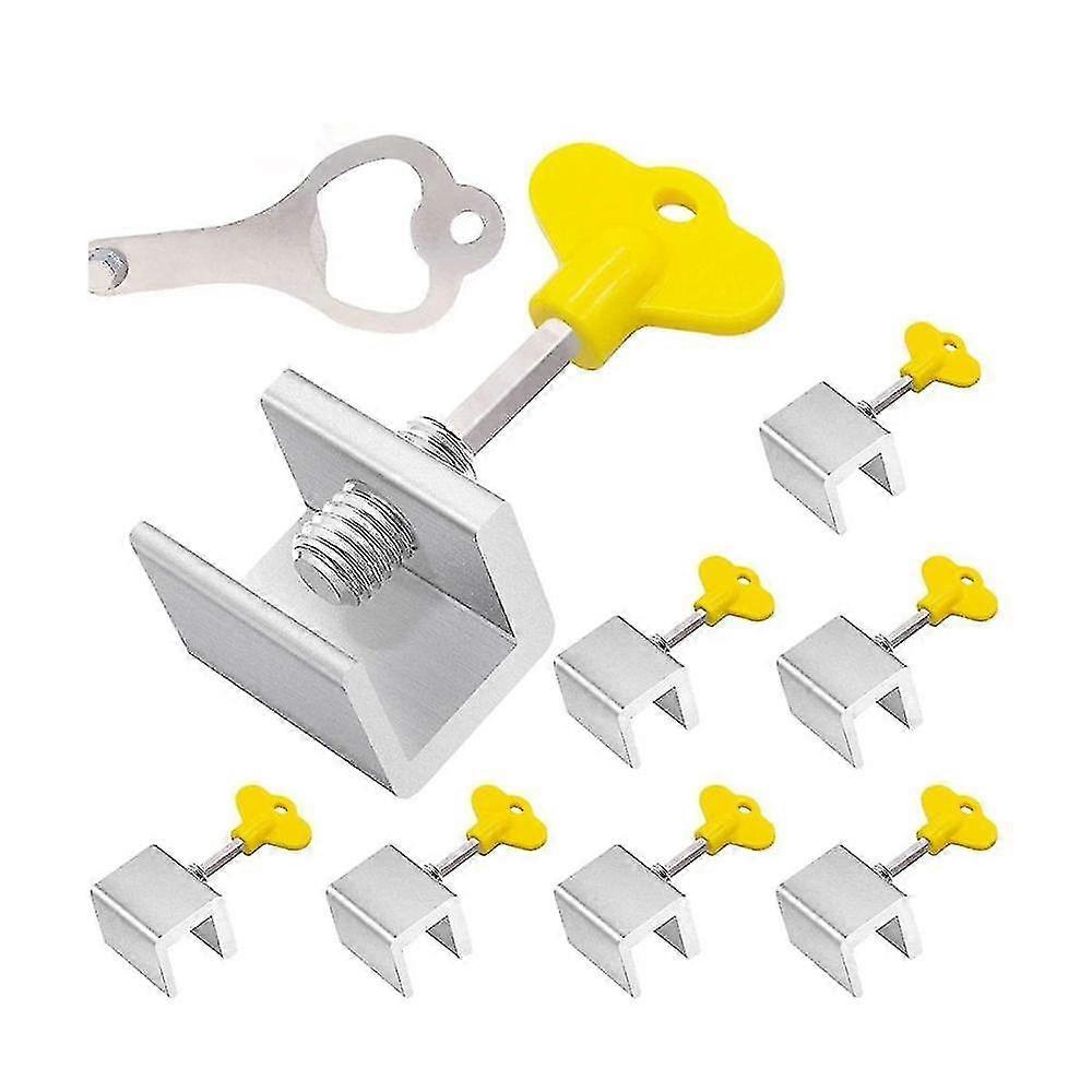 Window Locks, 8 Sets Sliding Windows Locks Security With Key For Vertical & Horizontal Sliding Wind