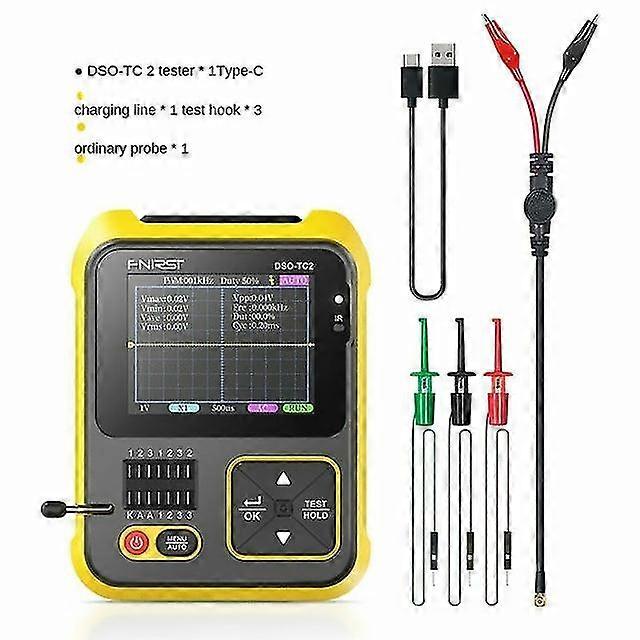 Dso-tc2 200kmhz handheld digital oscilloscope 2.5ms/s 2.4&#39;&#39; transistor tester 2.5ms/s tft color screen