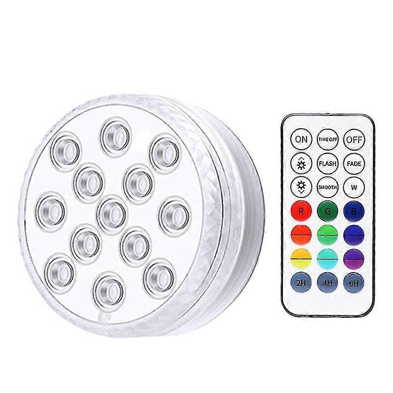 1 set practical vase lamp led lamp wireless bathtub light diving light (white)