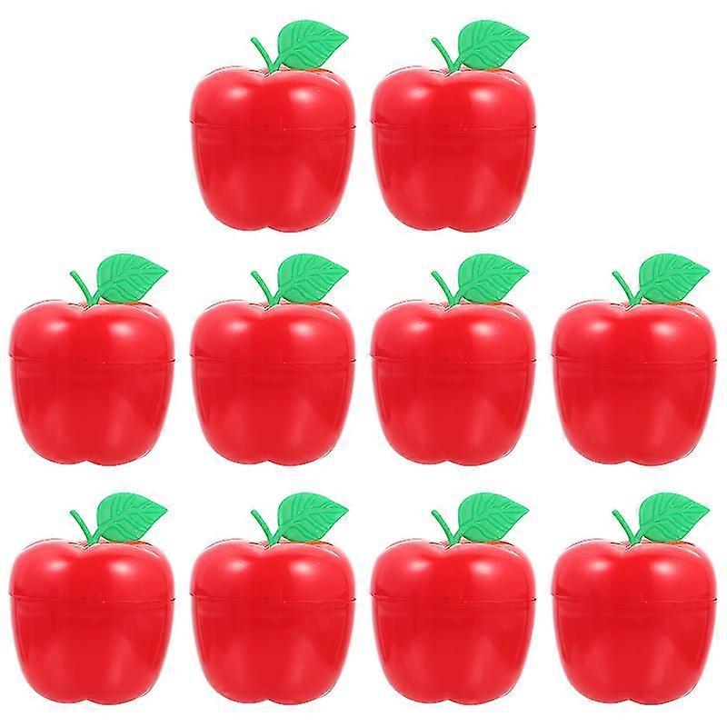 10pcs apple shape candy packaging boxes festival snack storage containers