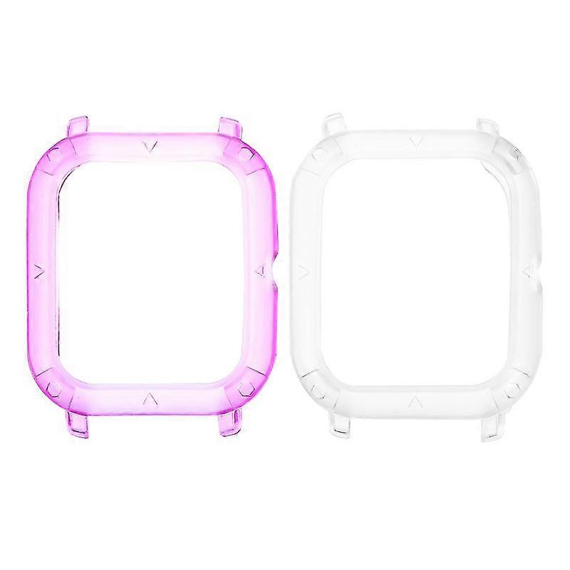 2 pcs stylish watch protective case watch shell accessory compatible for xiaomi