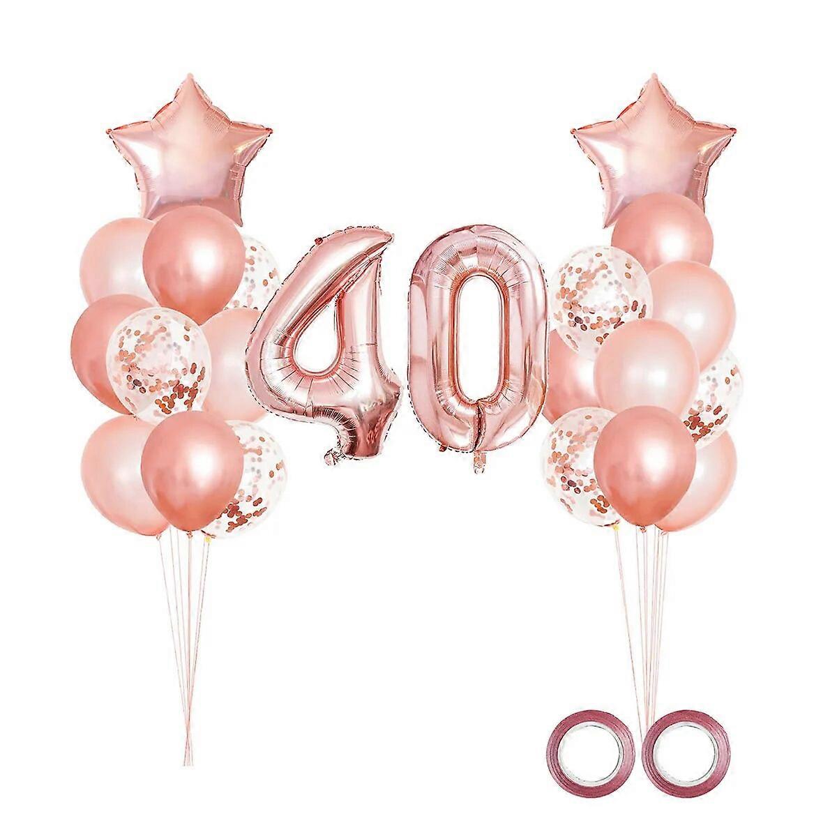 Decorazione 26°compleanno donna Rosegold Set decorazione festa 26°compleanno ,decorazione compleanno donna 26 anni, decorazione donna 26°compleanno 26° compleanno ragazza donna Numero 26 Palloncini