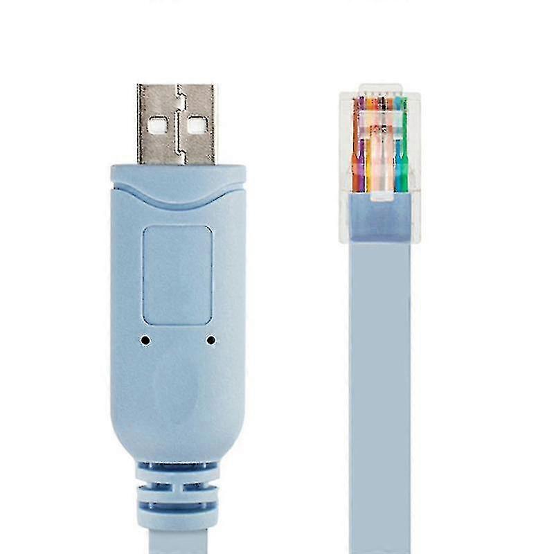 1pcs 1.8m Usb To Rj45 Cable Usb To Rs232 Serial Cable Usb To Rj45 Cat5 Console Adapter Cable Cord F