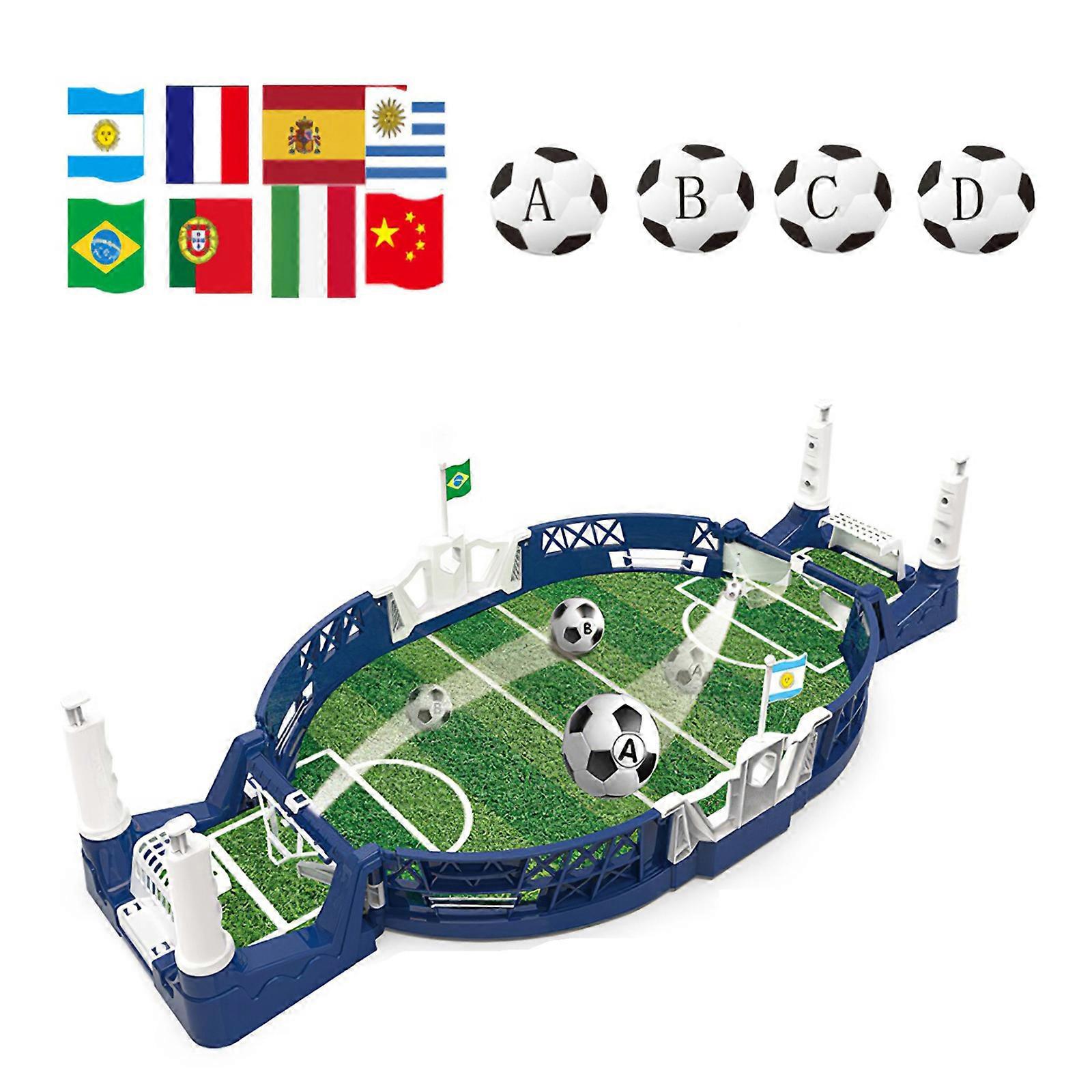 Mini Football Tabletop Arcade Game Table Soccer Playset Interactive Toy For Chilidren