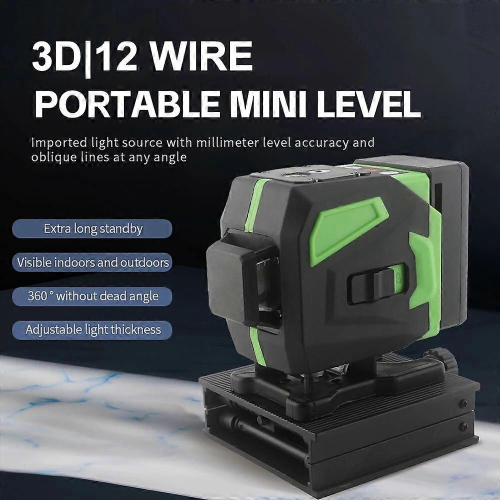 Omni-directional Laser Level Green Beam Self Leveling Horizontal & Vertical Line Laser Level IP54 Waterproof Laser Leveling Tool