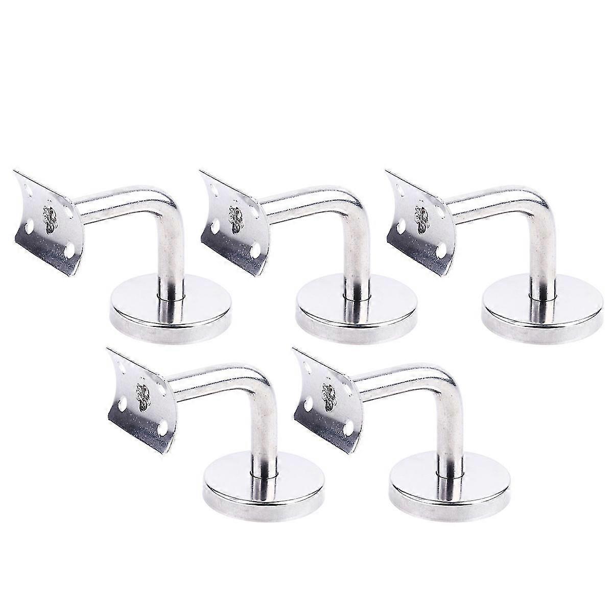 5 Pcs Handrails Stair Rail Bracket Bannister Bracket Railing Bracket Handrail