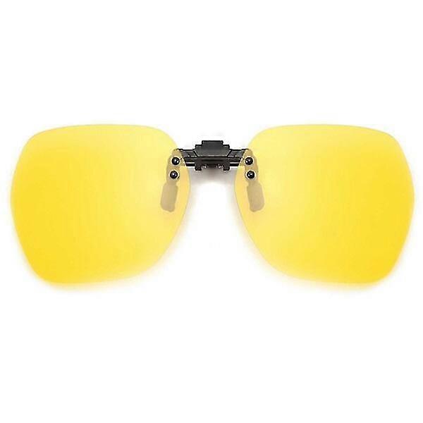 Lunettes De Soleil À Clips Pour Lunettes - Nightvision Jaune Jaune