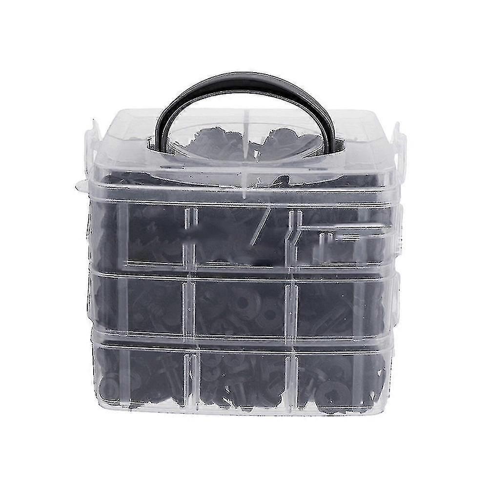 620x Car Push Pin Rivet Trim Clips Plastic Panel Fasteners Interior Fixing Tools, Multicolor--