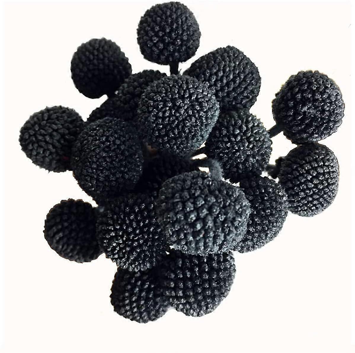 Craspedia Globosa Material Flower (black, 20pcs) 50cm