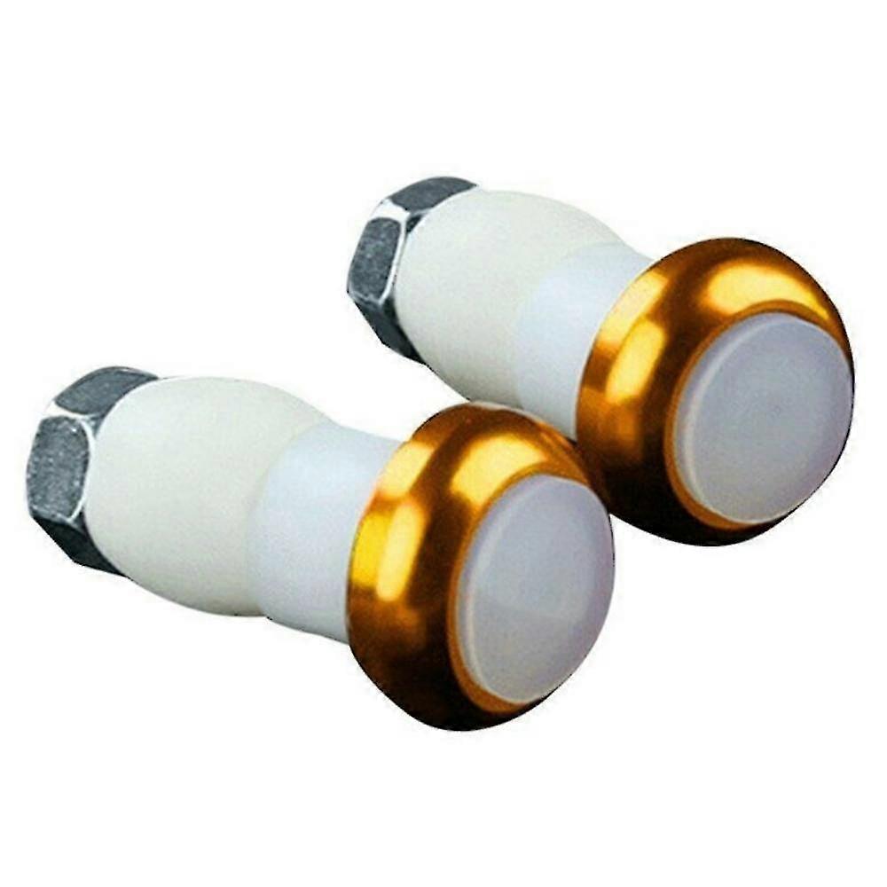 1 paire de sécurité vélo vélo clignotant poignée barre extrémité plug led lumière rouge lampe Ma