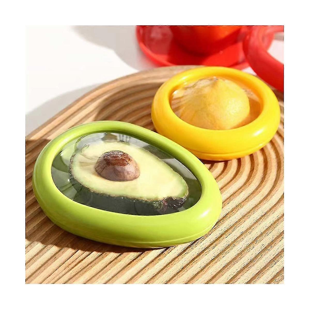 Fruit And Vegetable Storage Containers Set For Avocado Onion Lemon Tomato Saver And Storage Keeper
