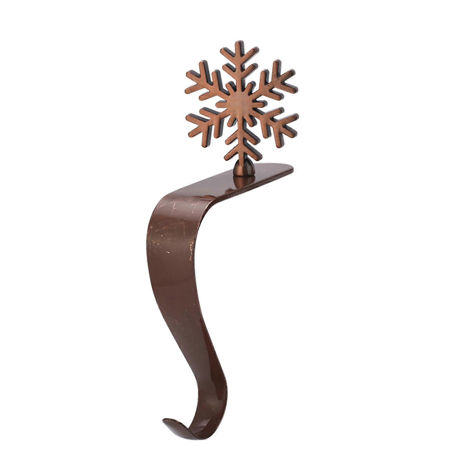 Santa Claus Socks Hook - Red Bronze Snowflake Iron
