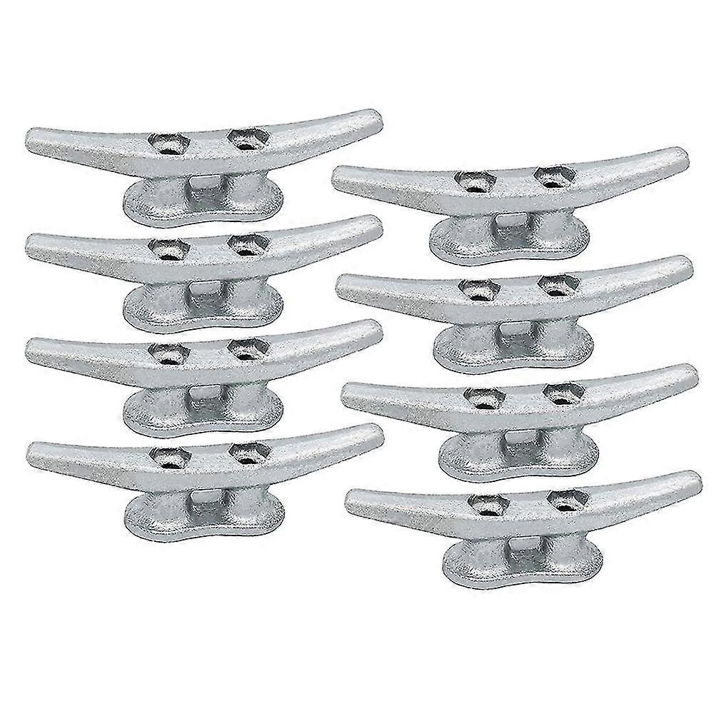 8pack 4 Inch Galvanized Iron Dock Cleat,rope Cleat,anchor Line Cleat-perfect For Boat Docks,decks,p