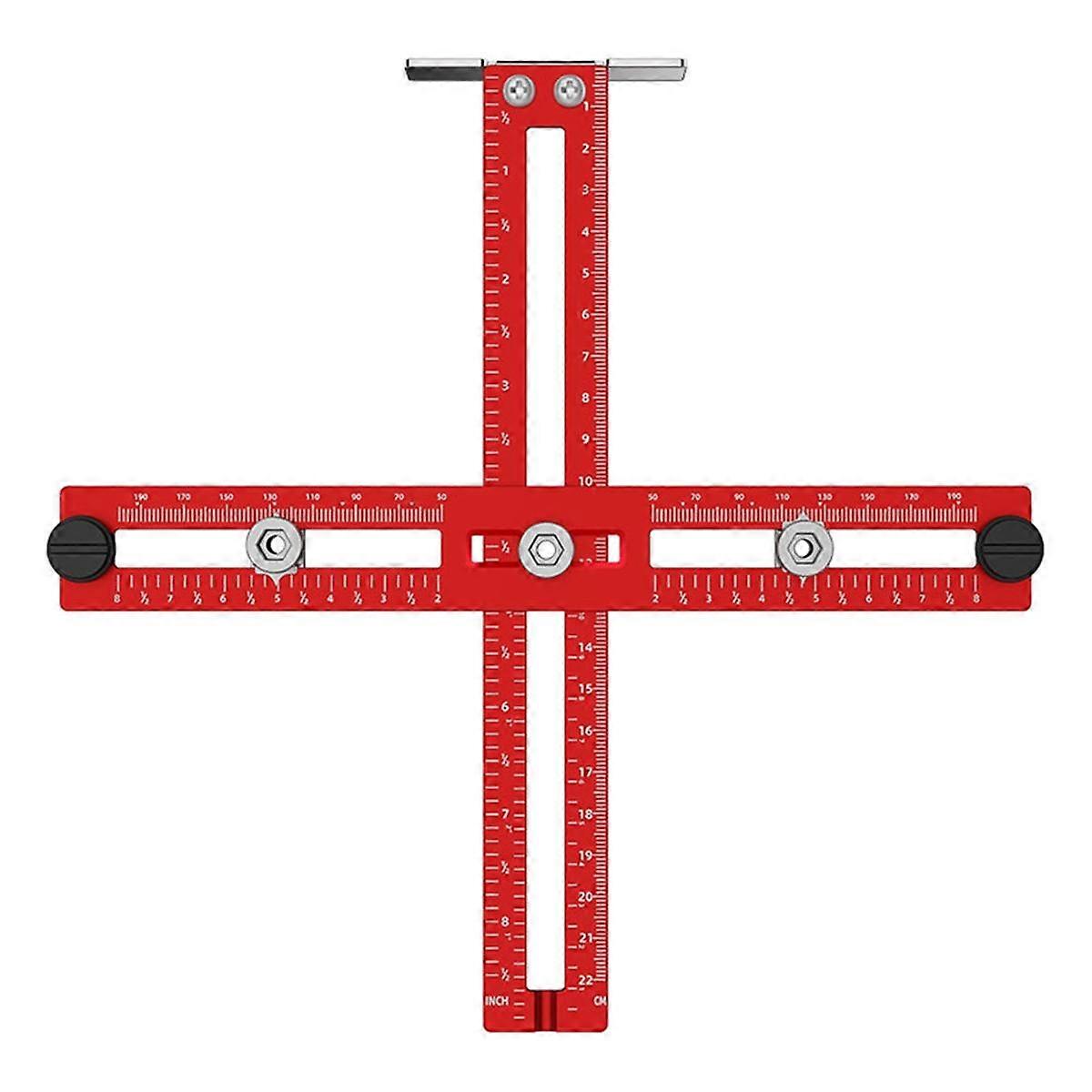 Metric/Inch Handle Template Jig Drill Guide Cabinet Handle Knob Template Locator Drawer Installatio