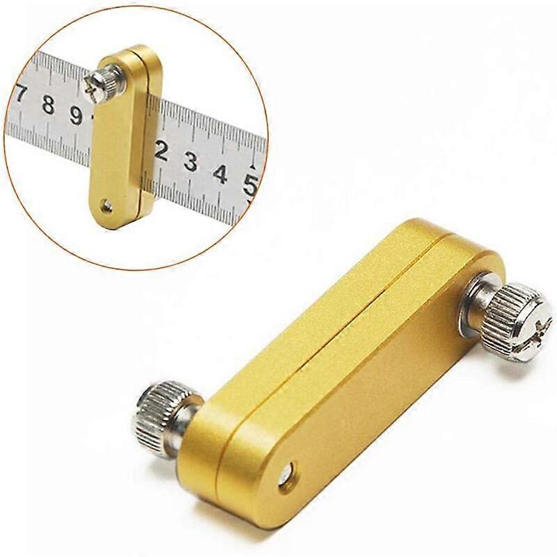 Ruler Positioning Block, Woodworking Parallel Line Ruler, Marker Locator Ruler, for Fixed Block Positioning Scraper