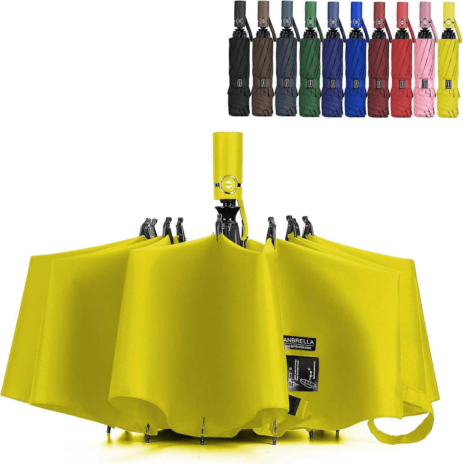 Umbrella Windproof Travel Umbrella Compact Folding Reverse Umbrella