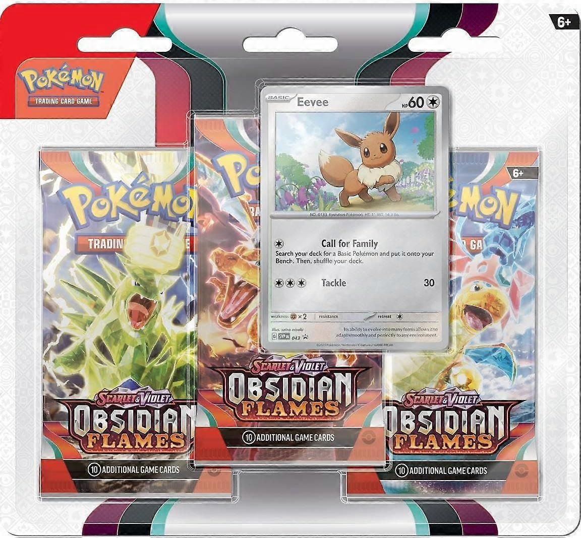 Pokemon TCG Scarlet & Violet 3 Obsidian Flames 3-Pack Display (Pack of 12)