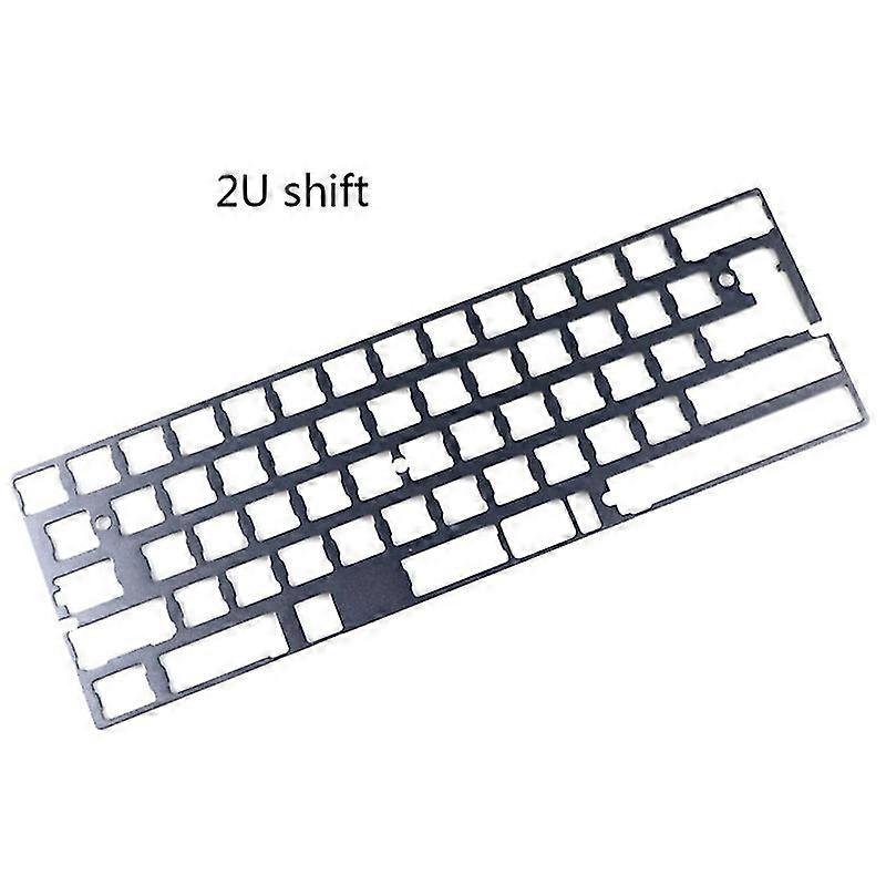 Gray 60% Aluminum Mechanical Keyboard Plate Support Gk64 Dz60 Gh60 Cnc -Board