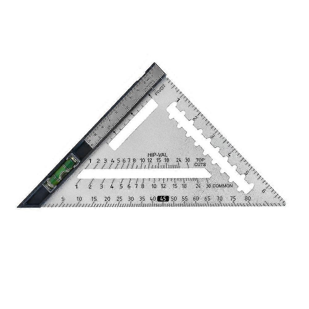 Detachable Triangular Ruler High Precision Triangular Plate Silver-dt