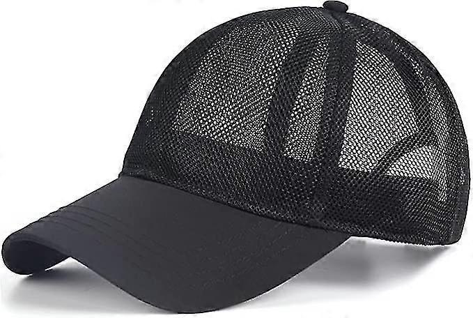 Oversized Baseball Mesh Cap, Breathable Cool Running Cap, Adjustable Summer Hat For Big Heads