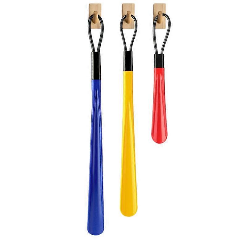 بوق الأحذية ، قرن الحذاء مقبض طويل سوبر قوي البلاستيك / الخشب الأصلي مع الحبل ، Shoehorn يصلح للرجال والنساء وكبار السن والأطفال