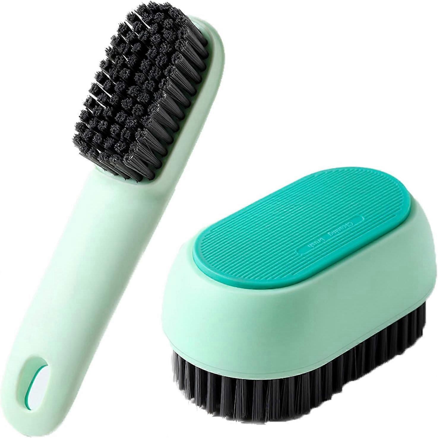 2 Pack Shoe Cleaning Brush, Laundry Brush Shoe Brush, Soft Scrub Brush, Sneaker Cleaning Brush Ergonomics Handle Soft Bristles Cleaning Brush Not Hurt