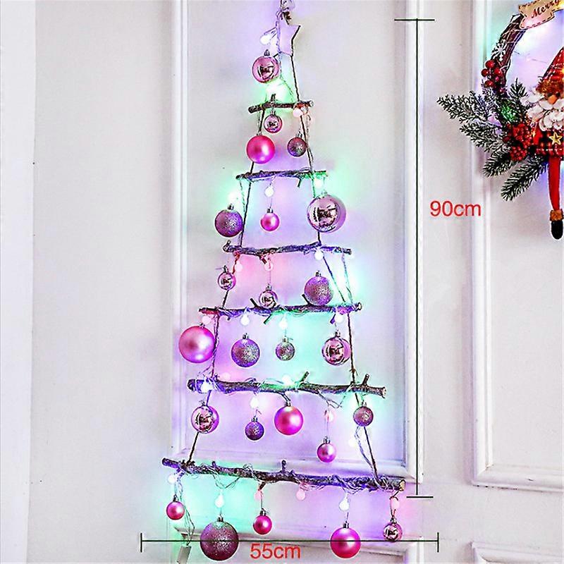 EVAGO Christmas Tree On The Wall DIY Christmas Pendant Tree Christmas Atmosphere Decoration