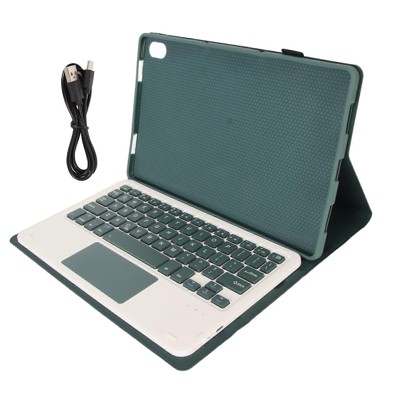 جراب لوحة مفاتيح تابلت لجهاز Tab P11 Plus 2021 P11 2020 TB J606F TB J606X TB J607F لوحة مفاتيح قابلة للفصل مع لوحة تتبع أخضر غامق