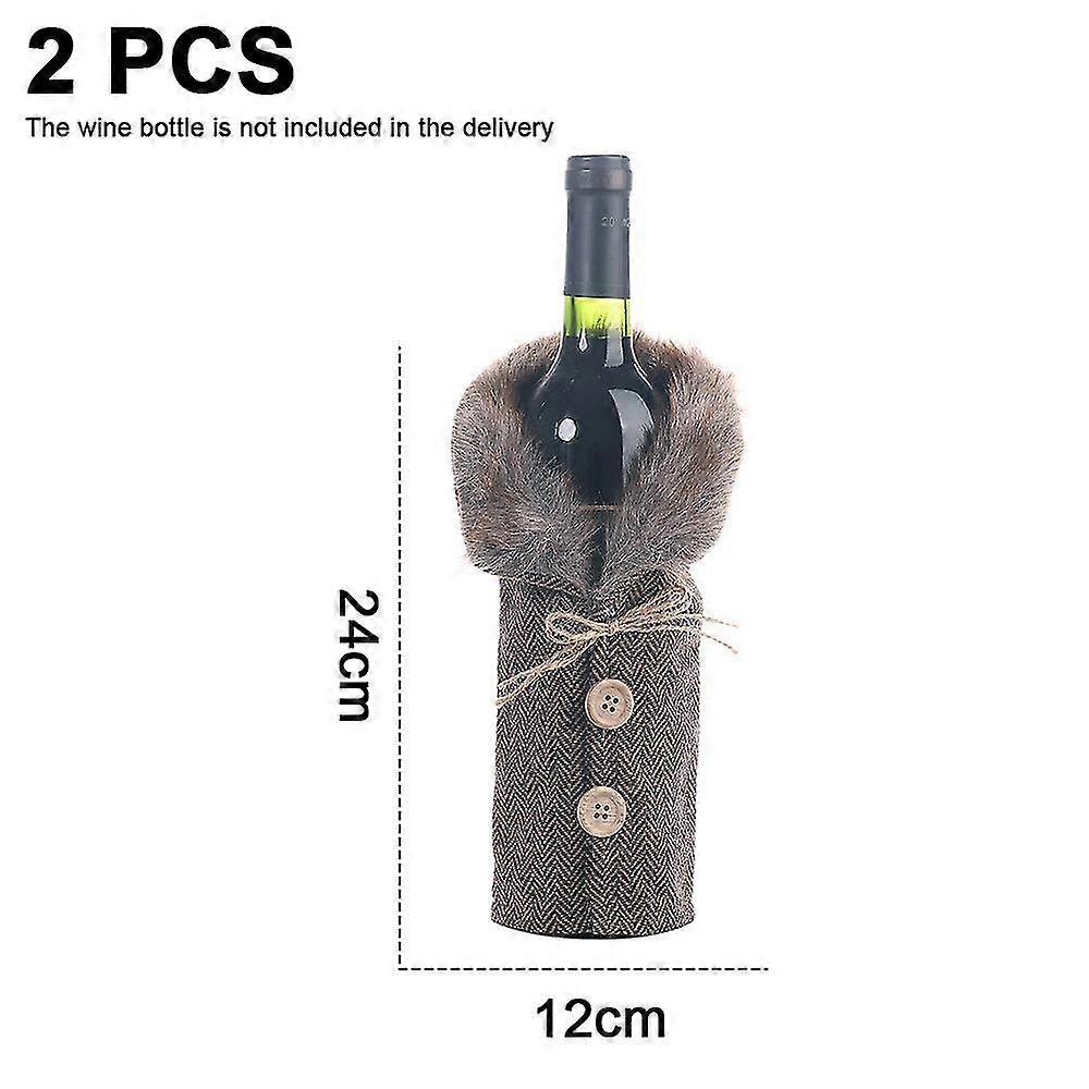 Christmas Wine Bottle Set Christmas Party Decorations