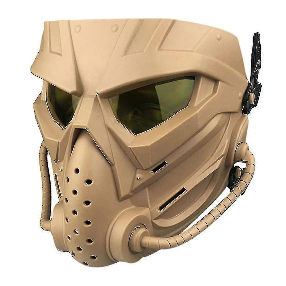 Máscara de airsoft máscara facial completa com proteção ocular resistente à colisão para o Halloween