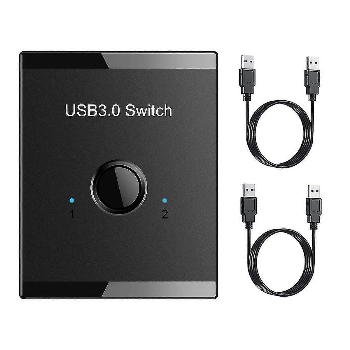 USB Switch KVM USB HUB 3.0 Switcher Selector KVM Switch for PC Keyboard Mouse Printer 1 PC Sharing
