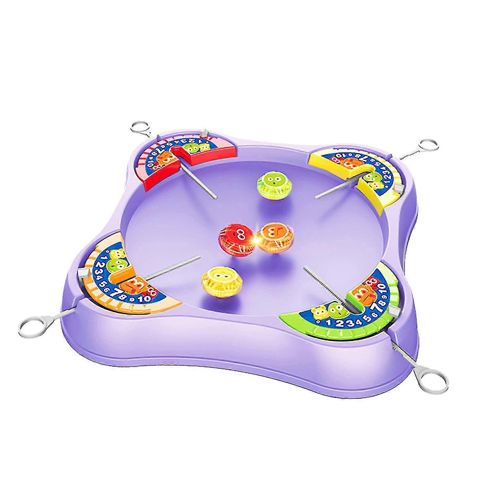 Spinning Top Battle Game Set With Plate 'pull-out Spin Tops Toy
